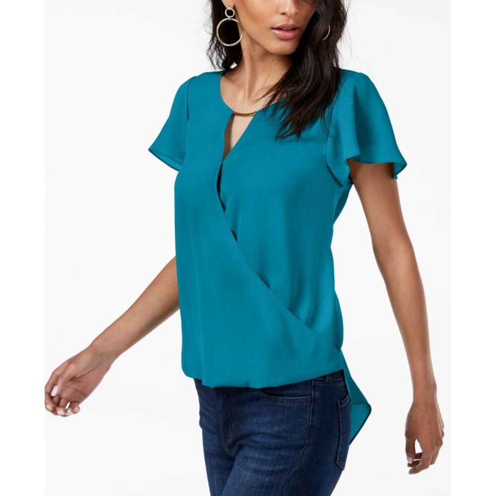 INC International Concepts High Low Hardware Detail Top